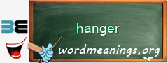 WordMeaning blackboard for hanger